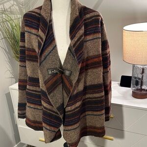 Kenar Multicolor Striped Women's Cardigan